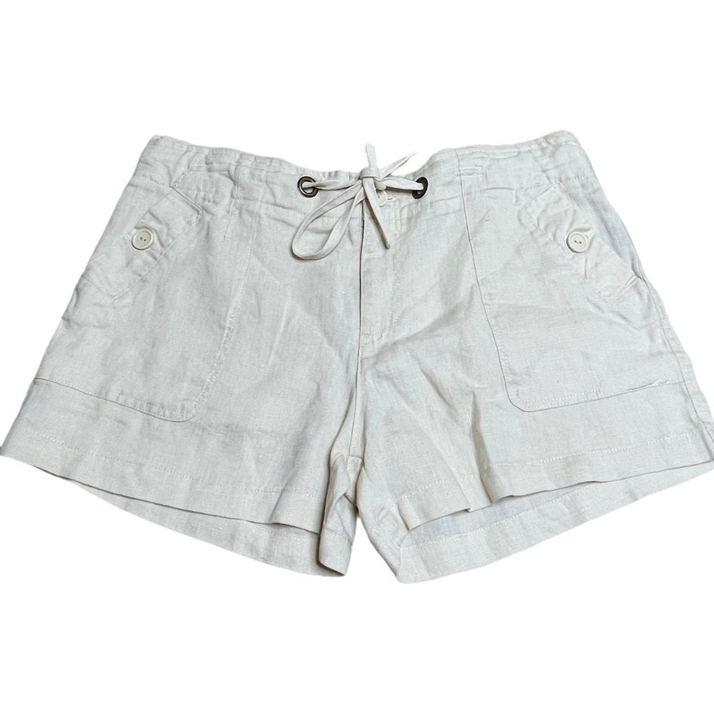 Sanctuary Clothing Anthropologie Beige Linen Short